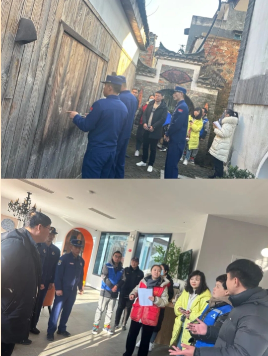 井巷物業(yè)公司聯(lián)合消防救援站、社區(qū)開展安全隱患大排查工作